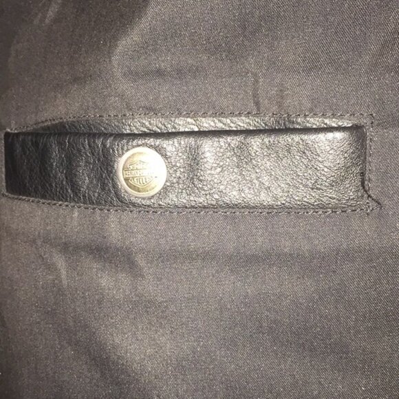 Harley-Davidson Motorcycles Men’s Black Leather Vest Made in USA Size Large - Picture 6 of 11